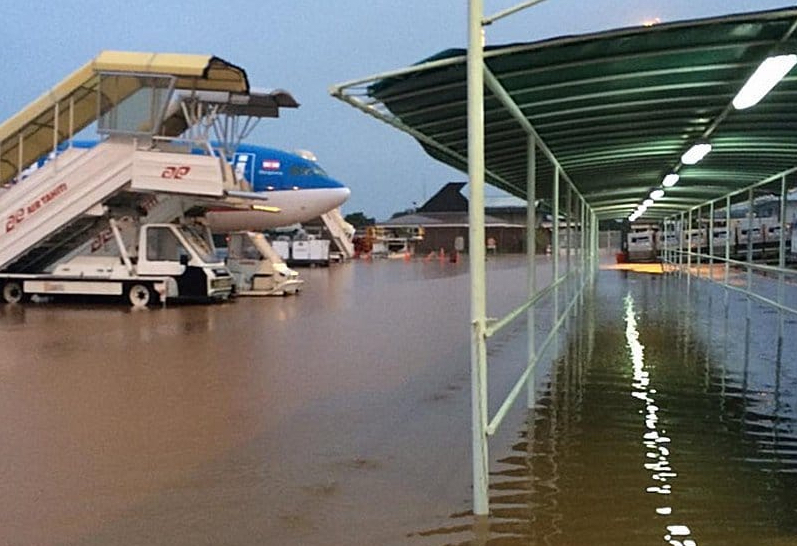 En janvier 2017, l'aéroport de Tahiti-Faa'a avait été inondé lors de fortes intempéries 