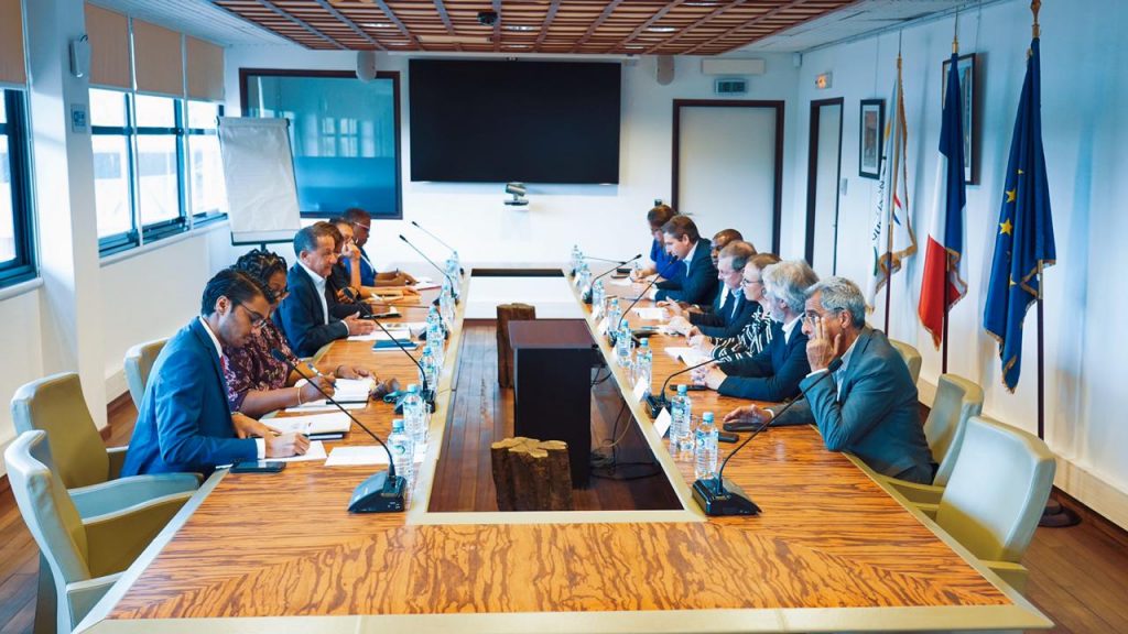 La délégation a échangé avec plus de 90 personnes dont le président de la CTG, Rodolphe Alexandre © CTG